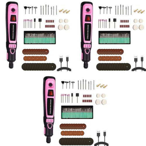 Serplex® 96PCS 3.7V Mini Cordless Electric Drill Handheld Rotary Tool Kit with USB Rechargeable 3 Adjustable Speeds Multi-Accessory Set for DIY Woodworking Resin Art Crafting Engraving Serplex® 96PCS 3.7V Mini Cordless Electric Drill Handheld Rotary Tool Kit with USB Rechargeable 3 Adjustable Speeds Multi-Accessory Set for DIY Woodworking Resin Art Crafting Engraving